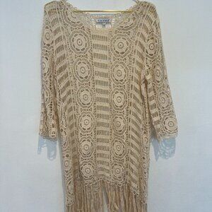 Blue Island White Cover Up Size S/M